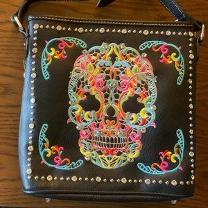 NWOT-Montana West Sugar Skull Collection Crossbody Bag-Multicolored